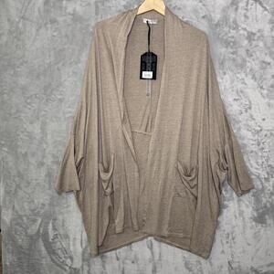 Anatomie Dakota Cardigan Womens Size 2 Oatmeal Heather Lightweight Travel Italy